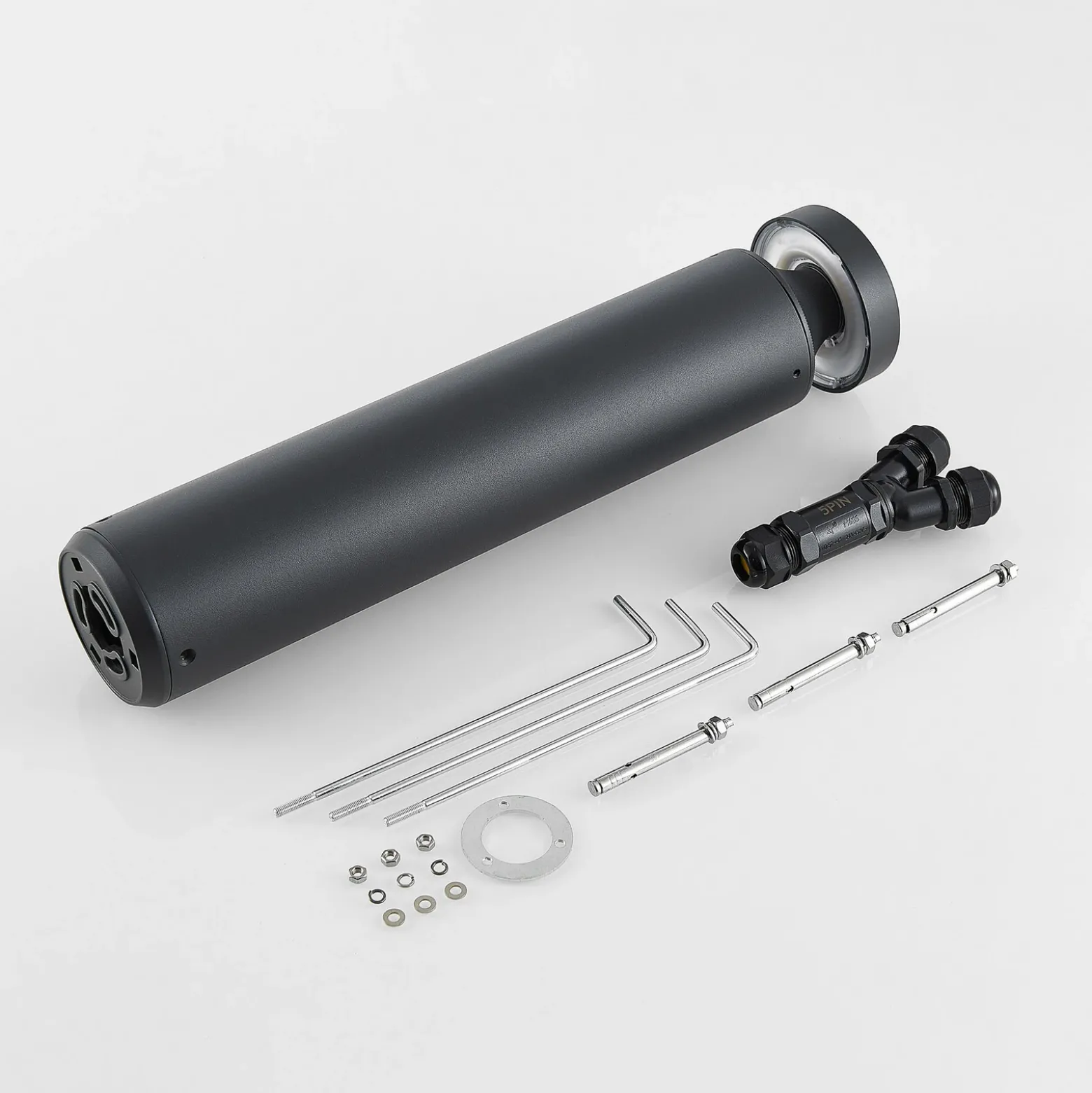 Lámpara sobremuro LED «Mona» de Molto Luce, Ø 10 cm, aluminio, altura 45 cm