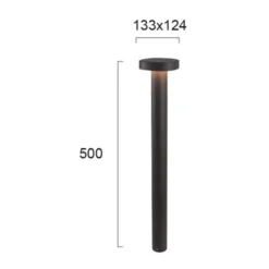 Lámpara sobremuro LED Onda, IP54, altura 50 cm