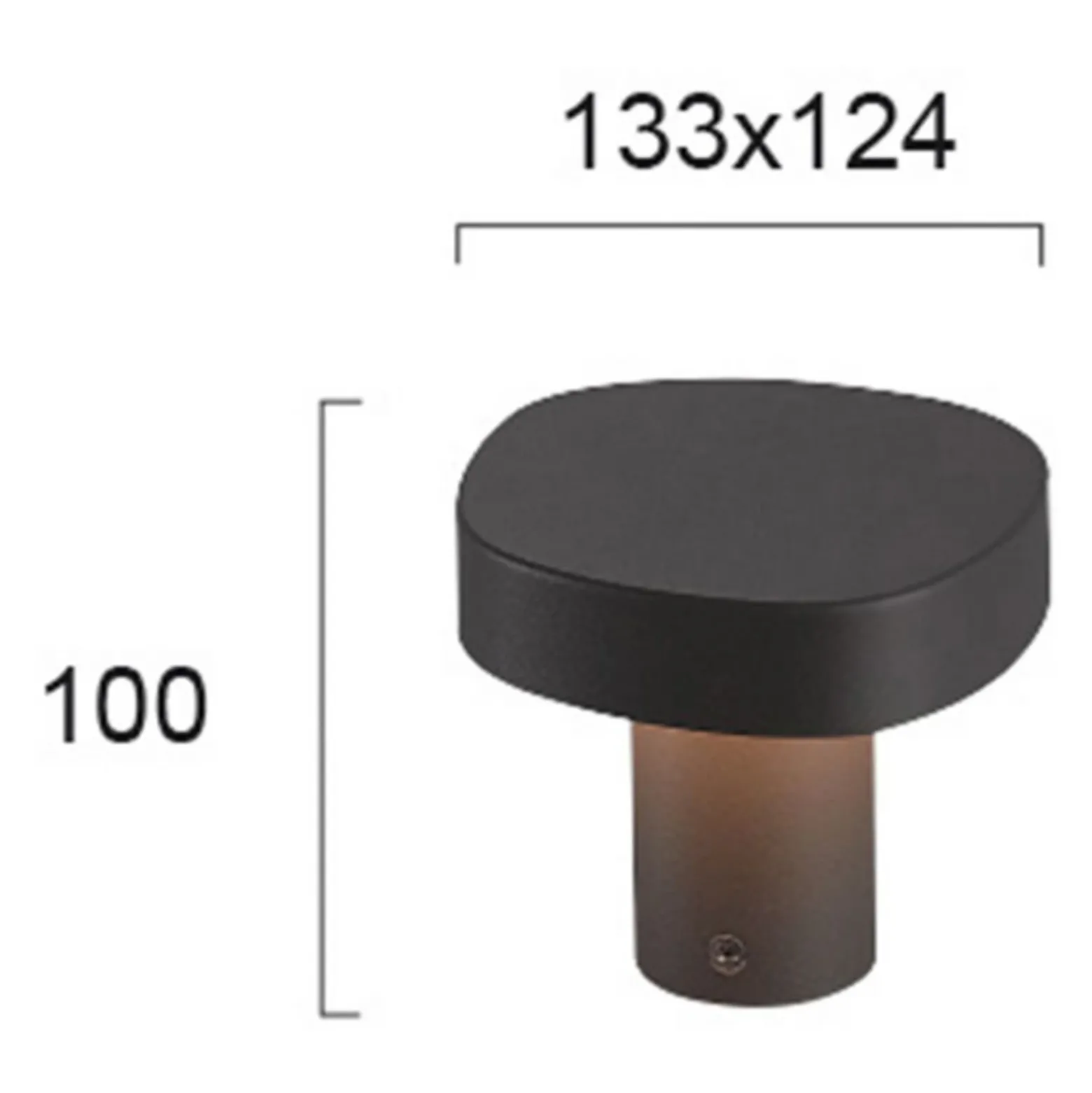 Lámpara sobremuro LED Onda, IP54, altura 10 cm