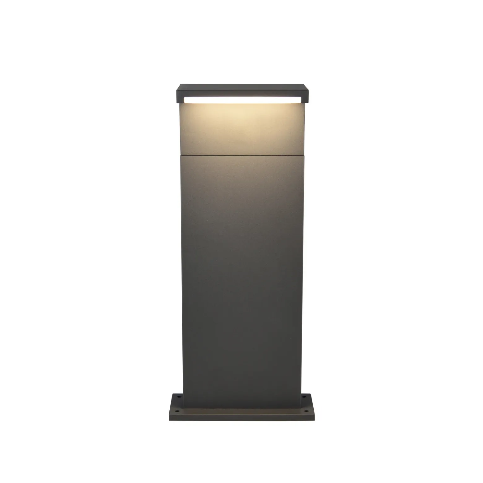 Lámpara sobremuro LED Ravi, antracita, altura 50 cm, metal, IP65