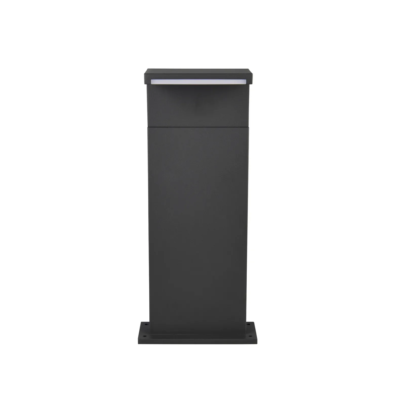 Lámpara sobremuro LED Ravi, antracita, altura 50 cm, metal, IP65