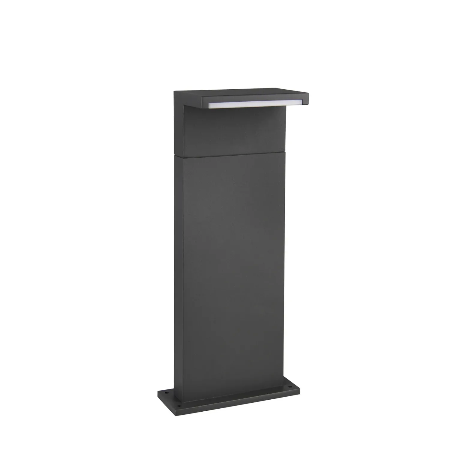 Lámpara sobremuro LED Ravi, antracita, altura 50 cm, metal, IP65