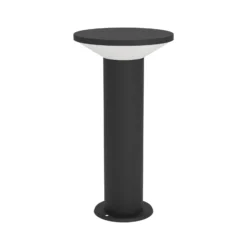 Lámpara sobremuro LED Rigosa, negra, altura 35 cm, metal