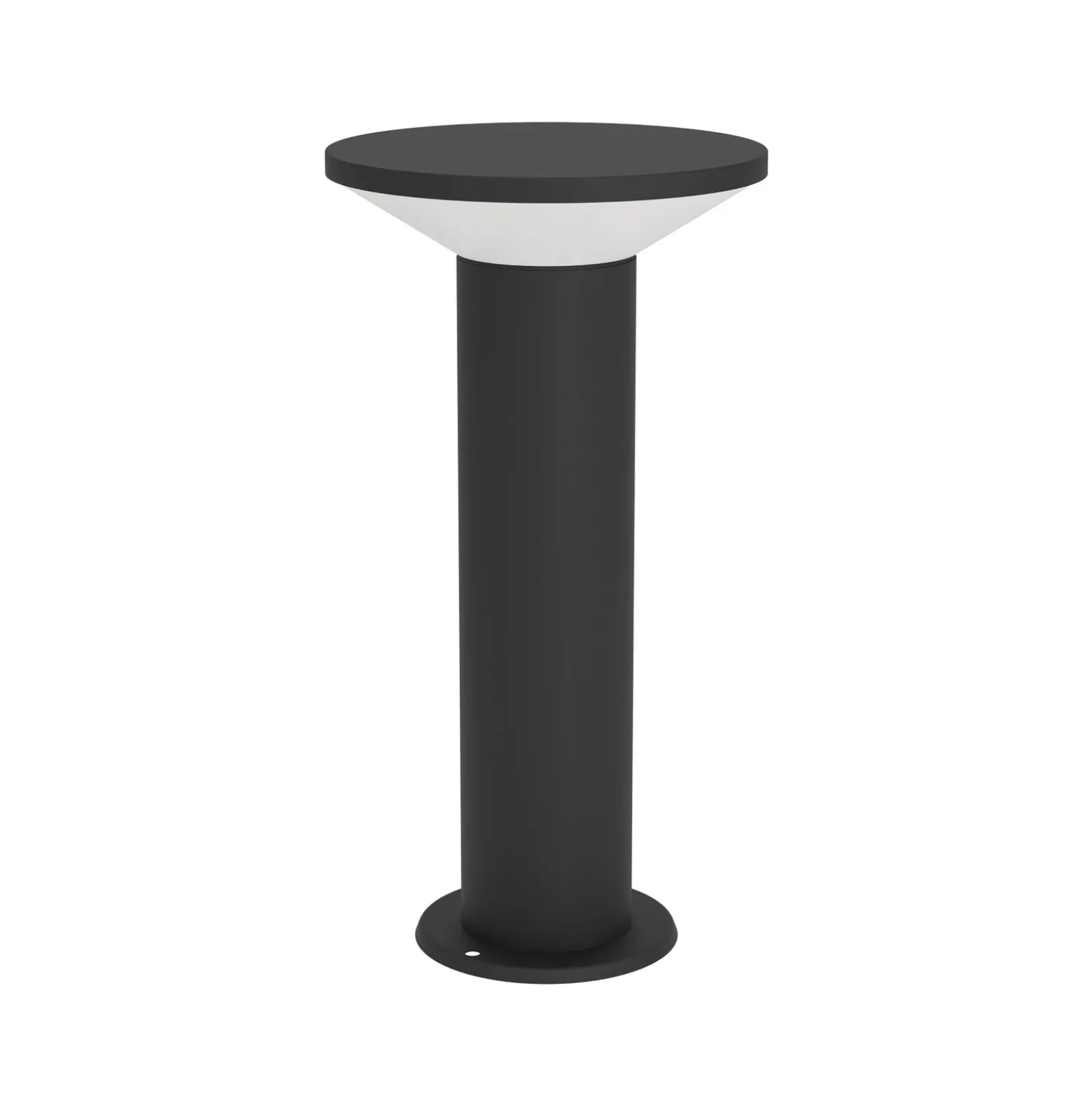 Lámpara sobremuro LED Rigosa, negra, altura 35 cm, metal