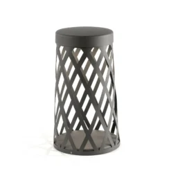 Lámpara sobremuro LED Shadow, gris oscuro, aluminio, altura 45 cm