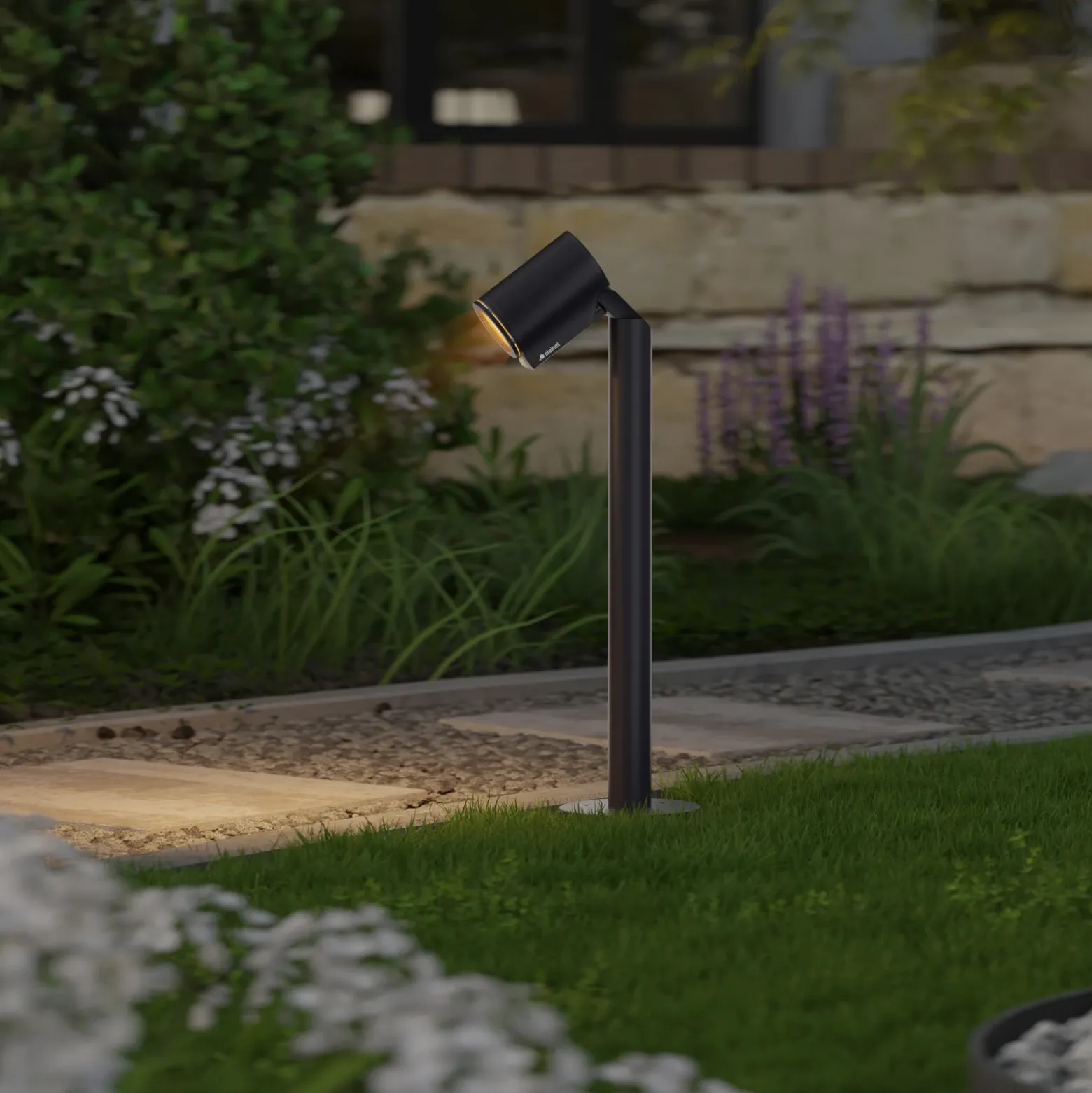Lámpara sobremuro LED STEINEL Way C, antracita, IP65, RGBWW
