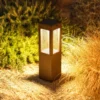 Lámpara sobremuro LED Tradition Sensor Corten 40cm