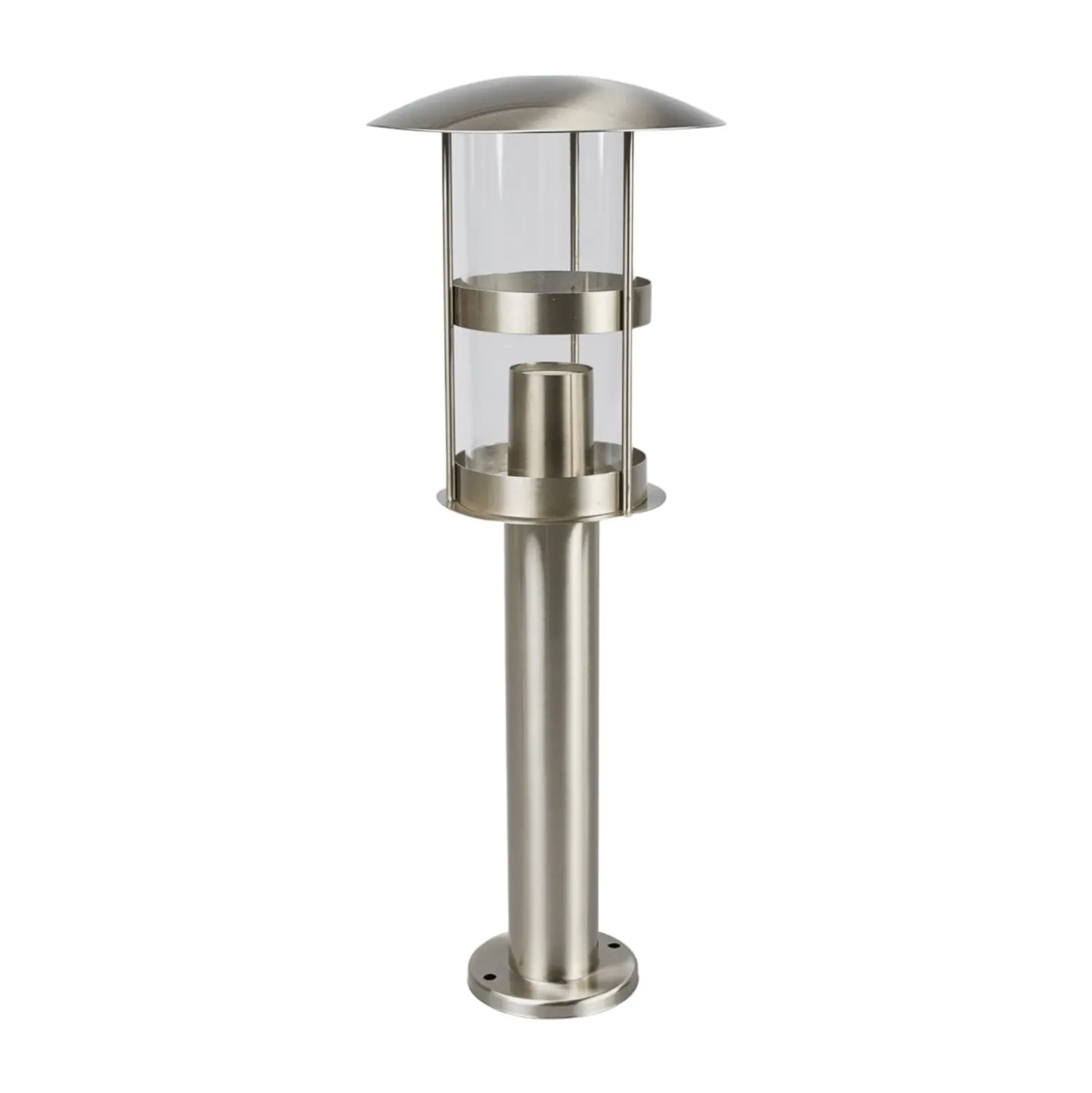 Lámpara sobremuro Lindby Noemi, gris, acero inoxidable, 50 cm, IP44