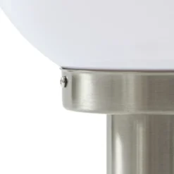 Lámpara sobremuro Lindby Vedran, 45 cm, acero inoxidable, sensor