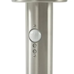 Lámpara sobremuro Lindby Vedran, 45 cm, acero inoxidable, sensor