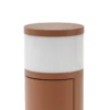 Lámpara sobremuro Lucande Corban, óxido, puerta, enchufes, G9, IP44