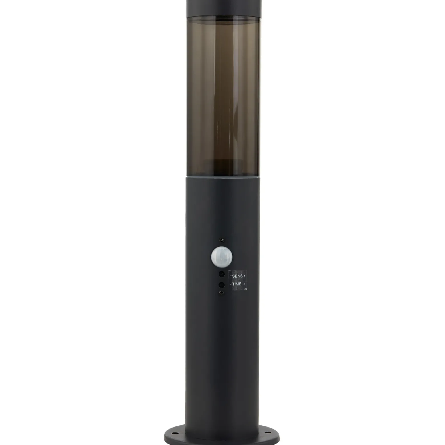 Lámpara sobremuro Statius de Lindby, antracita, hierro, sensor, 45 cm