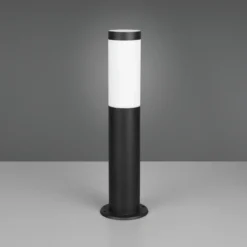 Lámpara sobremuro Trioto, negro mate, altura 45 cm, acero inoxidable