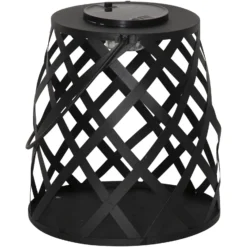 Lámpara solar LED Calabria, rombos, alto 20 cm