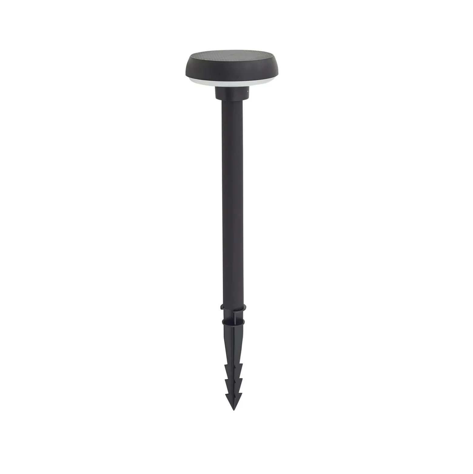 Lámpara solar LED con pica para suelo Lindby Brinca, negro, PC, sensor