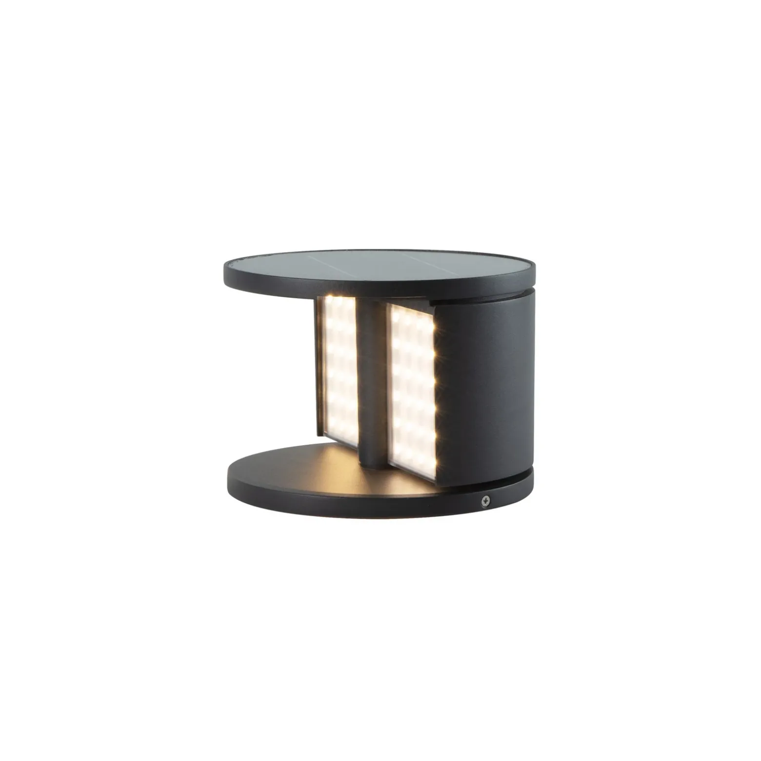 Lámpara solar LED de jardín SWING de KLEWE, antracita, Ø 20 cm IP65