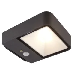 Lámpara solar LED de pared Megatron Wandia, sensor
