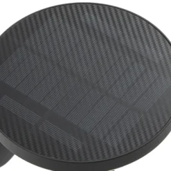 Lámpara solar LED de pared PRIOS Kalen, 17 cm, negra, con sensor