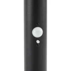 Lámpara solar LED de pie Kalen de PRIOS, negra, 50 cm, con sensor