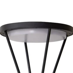 Lámpara solar LED para caminos Lucande Elario, 80 cm, CCT, sensor