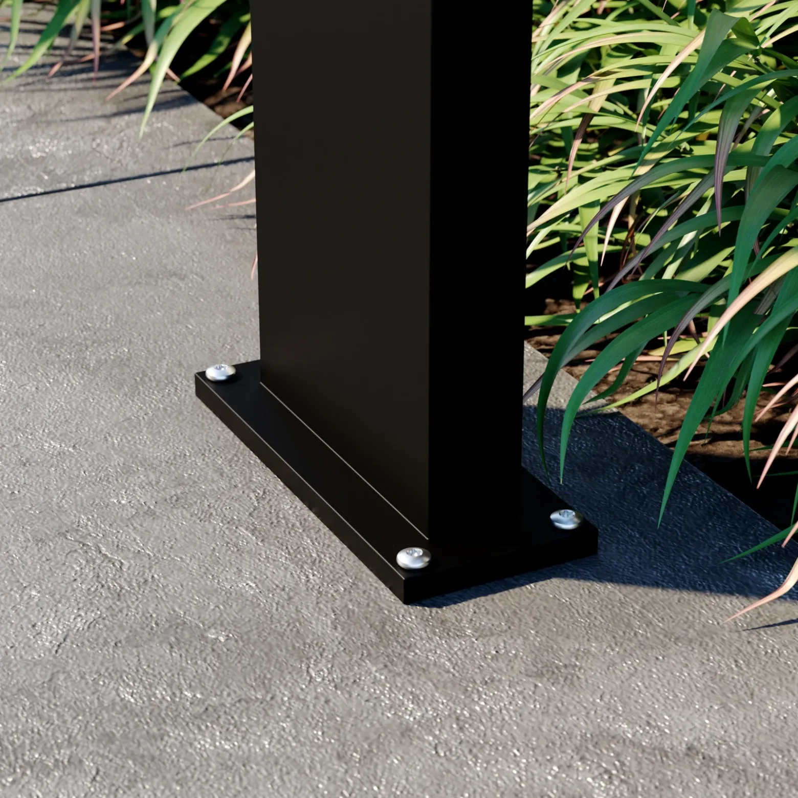 Lámpara solar LED para caminos Lucande Silvan, 100 cm, sensor, antracita