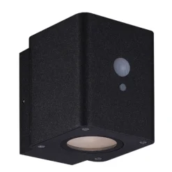 Lámpara solar LED para pared Megatron Loky, sensor, angular