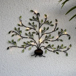 Lámpara solar LED para pared Tree of life