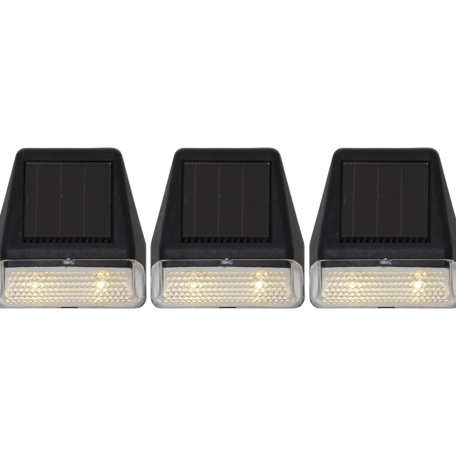 Lámpara solar LED para pared Wally Mini, juego de 3 unidades
