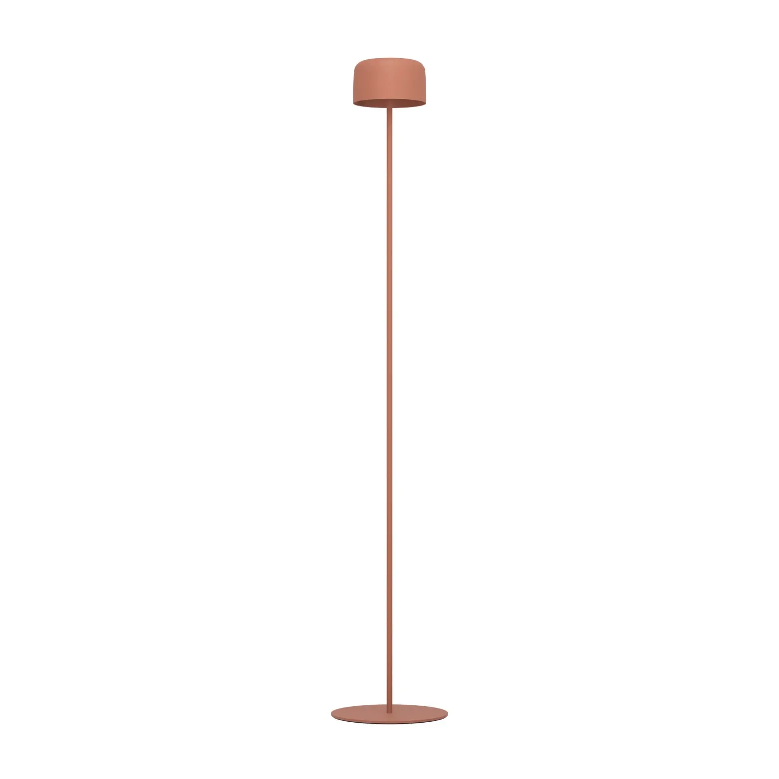Lámpara solar LED para terraza Roccanova-L, color naranja, altura 120 cm