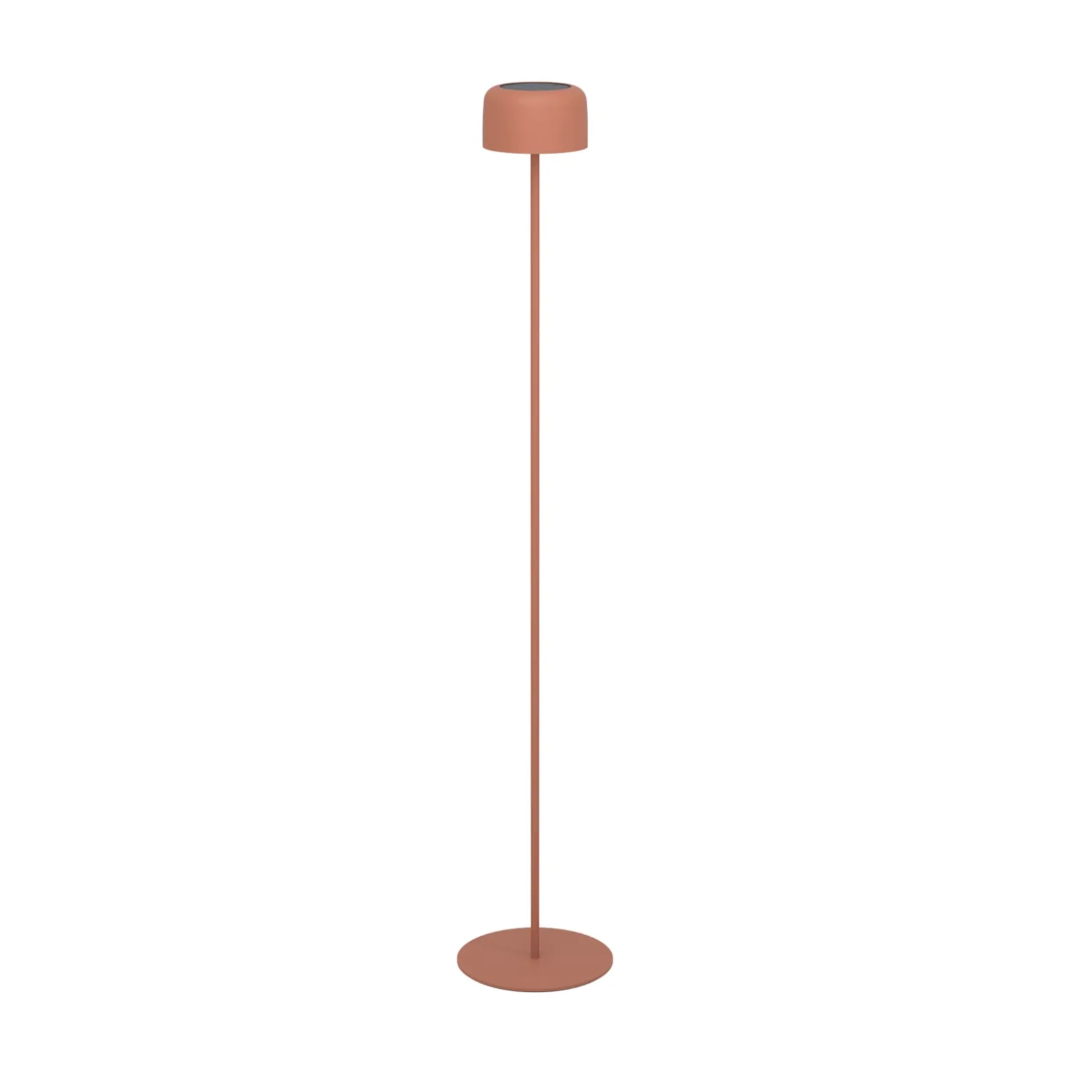 Lámpara solar LED para terraza Roccanova-L, color naranja, altura 120 cm