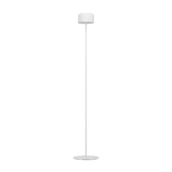 Lámpara solar LED para terraza Roccanova-L, blanca, altura 120 cm