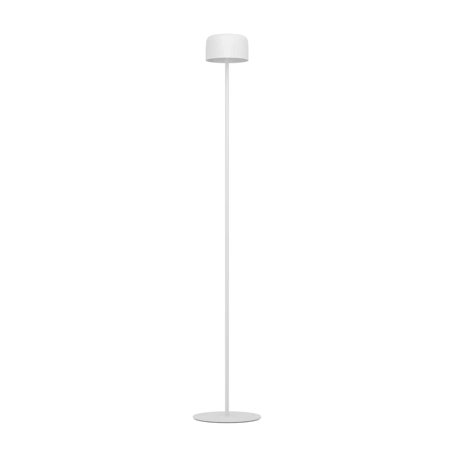 Lámpara solar LED para terraza Roccanova-L, blanca, altura 120 cm