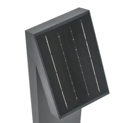 Lámpara solar LED PRIOS Lestor, antracita, atenuable, IP65