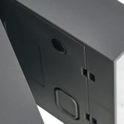 Lámpara solar LED PRIOS Lestor, antracita, atenuable, IP65