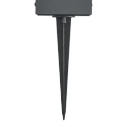 Lámpara solar LED PRIOS Lestor, antracita, atenuable, IP65