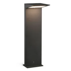 Lámpara solar LED Soleil, antracita, metal, IP54, sensor