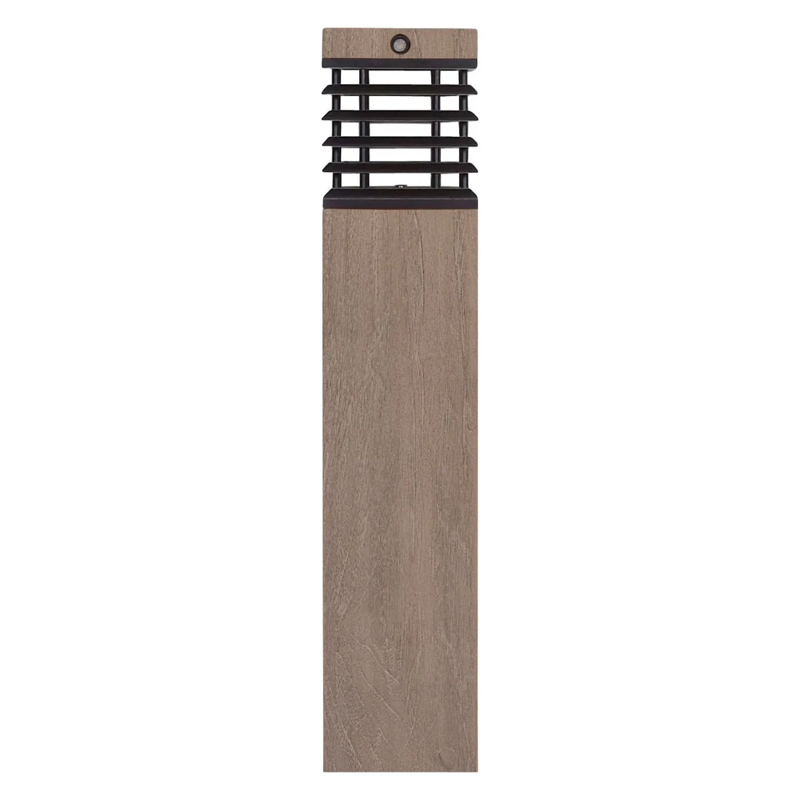Lámpara solar Les Jardins Tekura, gris, madera, 75 cm
