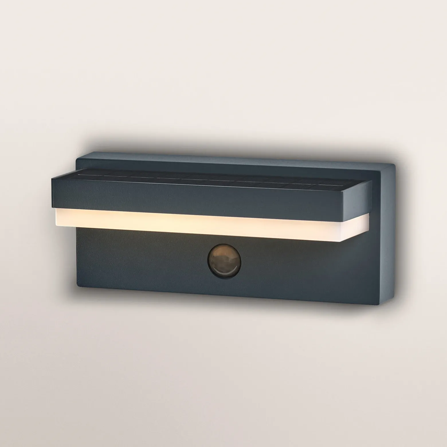 Lámpara solar OSRAM ENDURA STYLE ROBUST gris, sensor IP54 USB