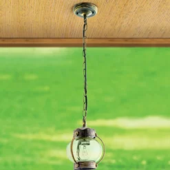 Lámp. colgante Margerite exterior cristal burbujas