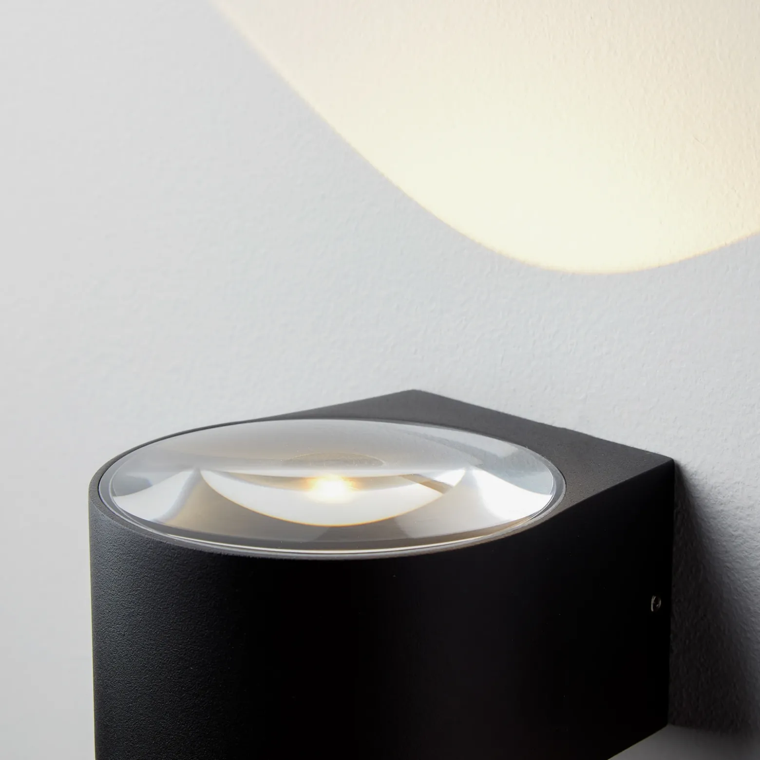 LOOM DESIGN Aplique de pared LED Frey IP65 2x6W negro