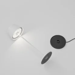 LOOM DESIGN Lámpara LED para terraza Modi, blanco 36 cm CCT