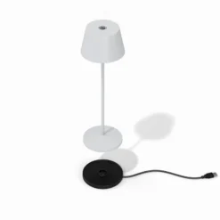 LOOM DESIGN Lámpara LED para terraza Modi, blanco 36 cm CCT