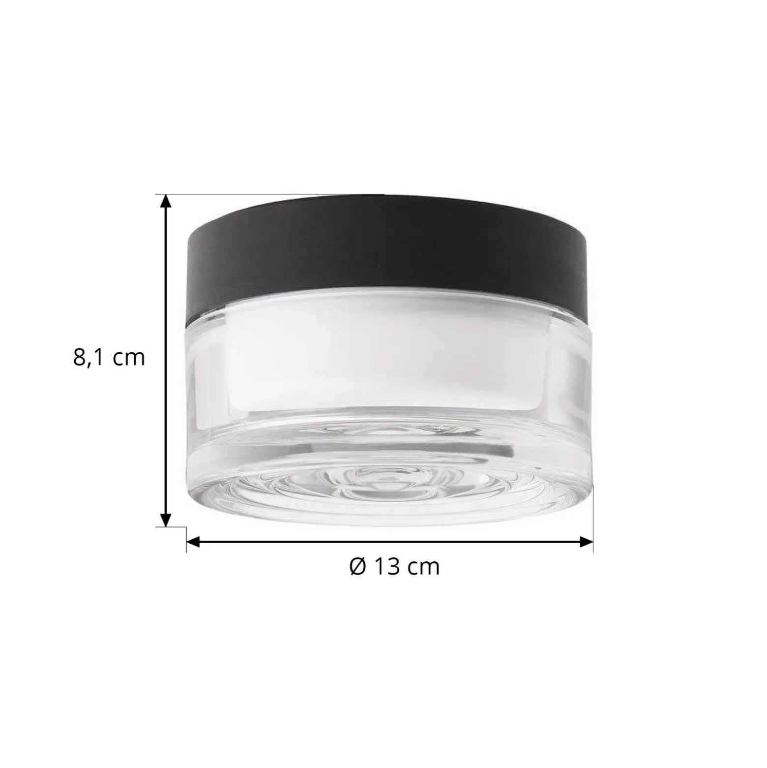 LOOM DESIGN plafón LED Otto Wave, transparente, IP65