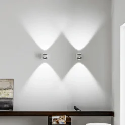 LOOM DESIGN Saga Aplique LED para exterior arriba/abajo blanco