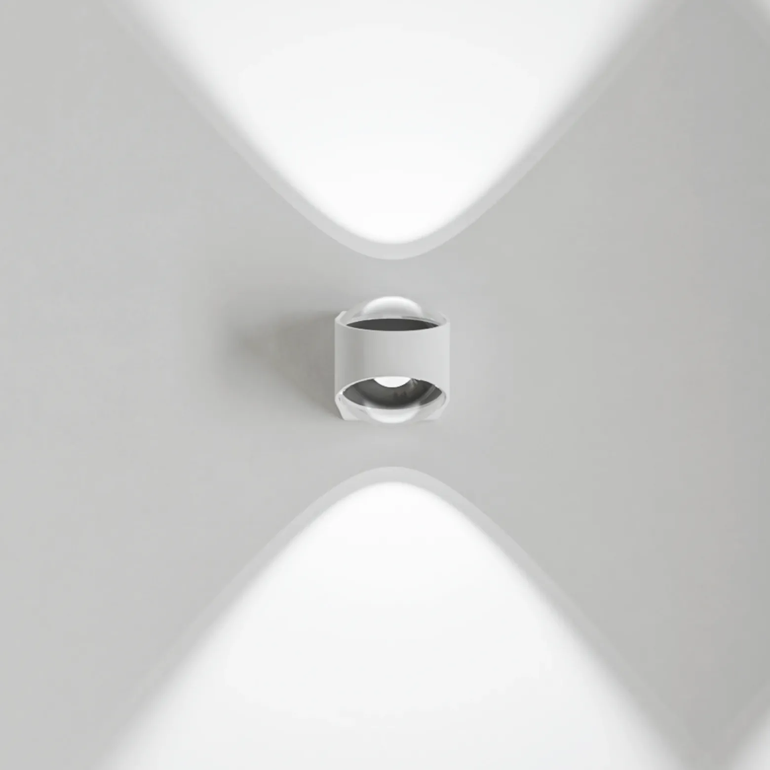 LOOM DESIGN Saga Aplique LED para exterior arriba/abajo blanco