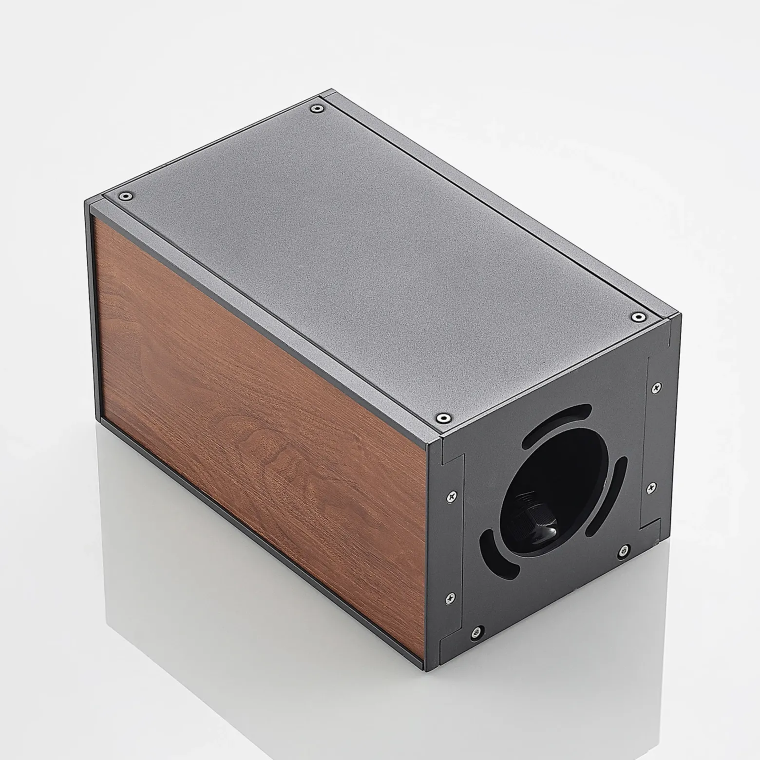 Lucande Ansala Baliza R7s con decoración de madera