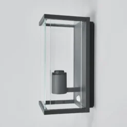 Lucande aplique de exterior Annalea, 29cm, 1 luz, IP54, sensor