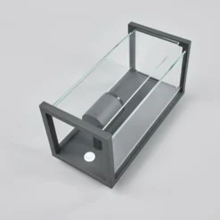 Lucande aplique de exterior Annalea, 29cm, 1 luz, IP54, sensor