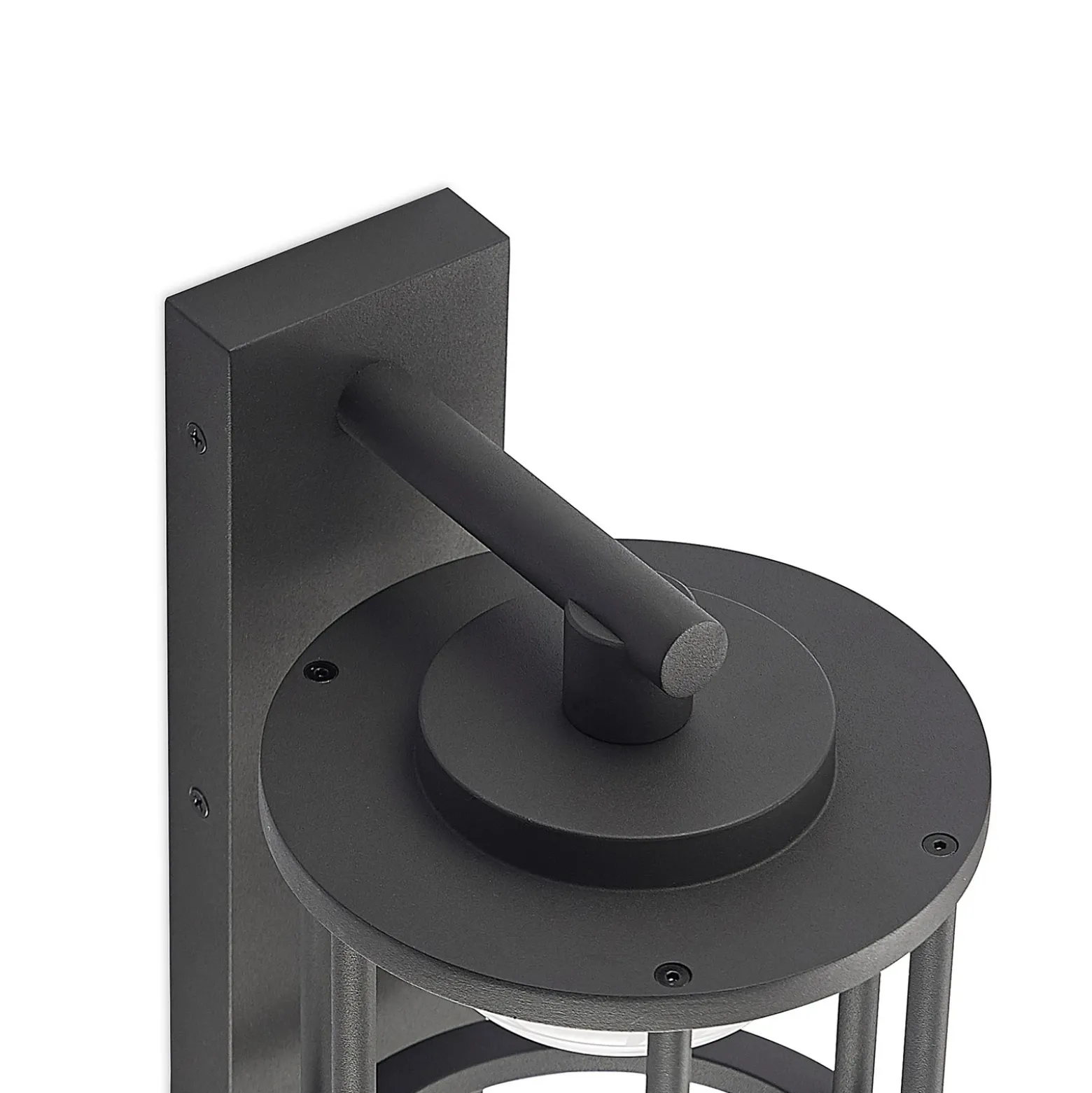 Lucande aplique de exterior Berenike, sensor, antracita, metal