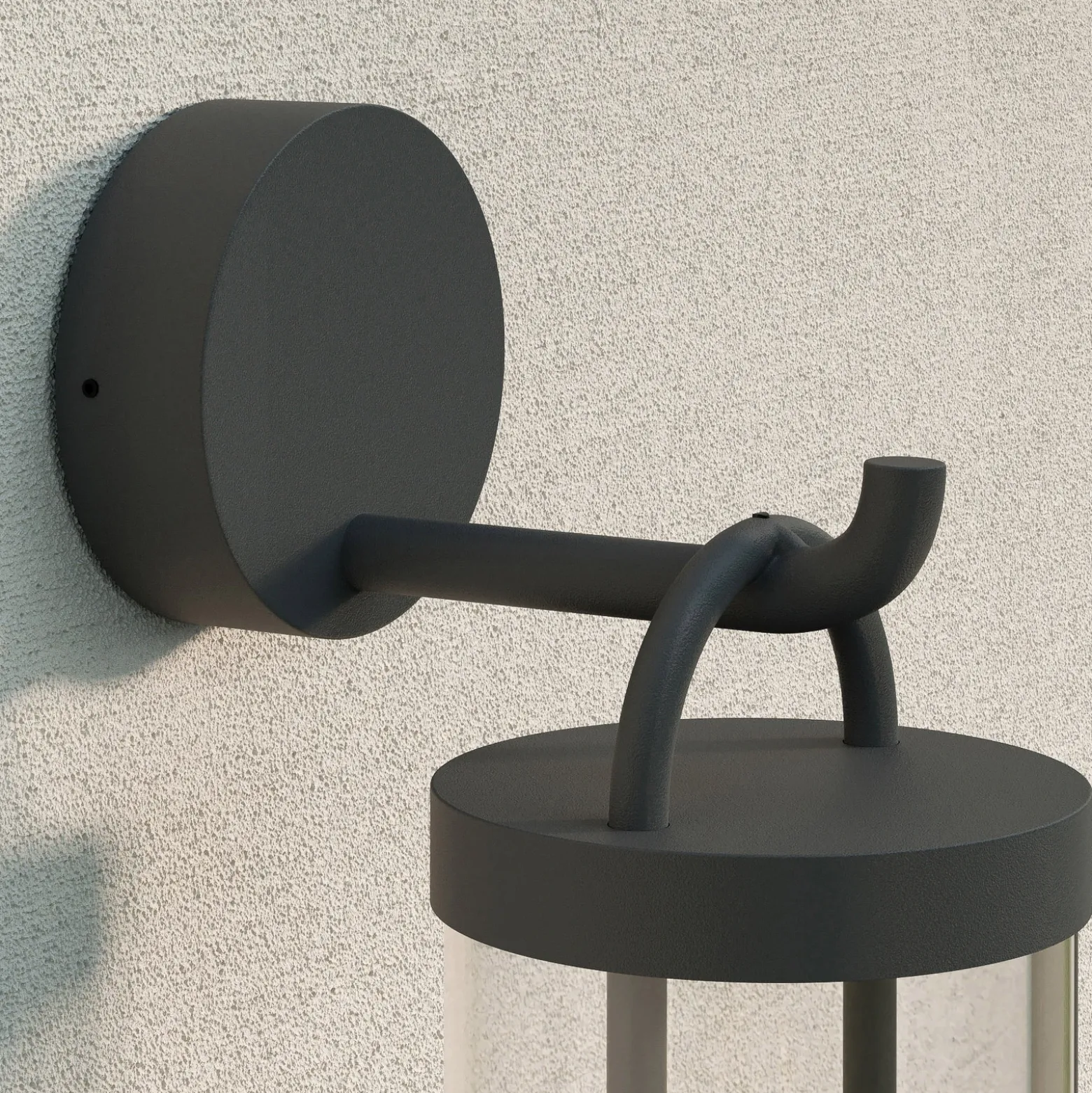 Lucande aplique de exterior Cassian, set de 2, antracita, IP54